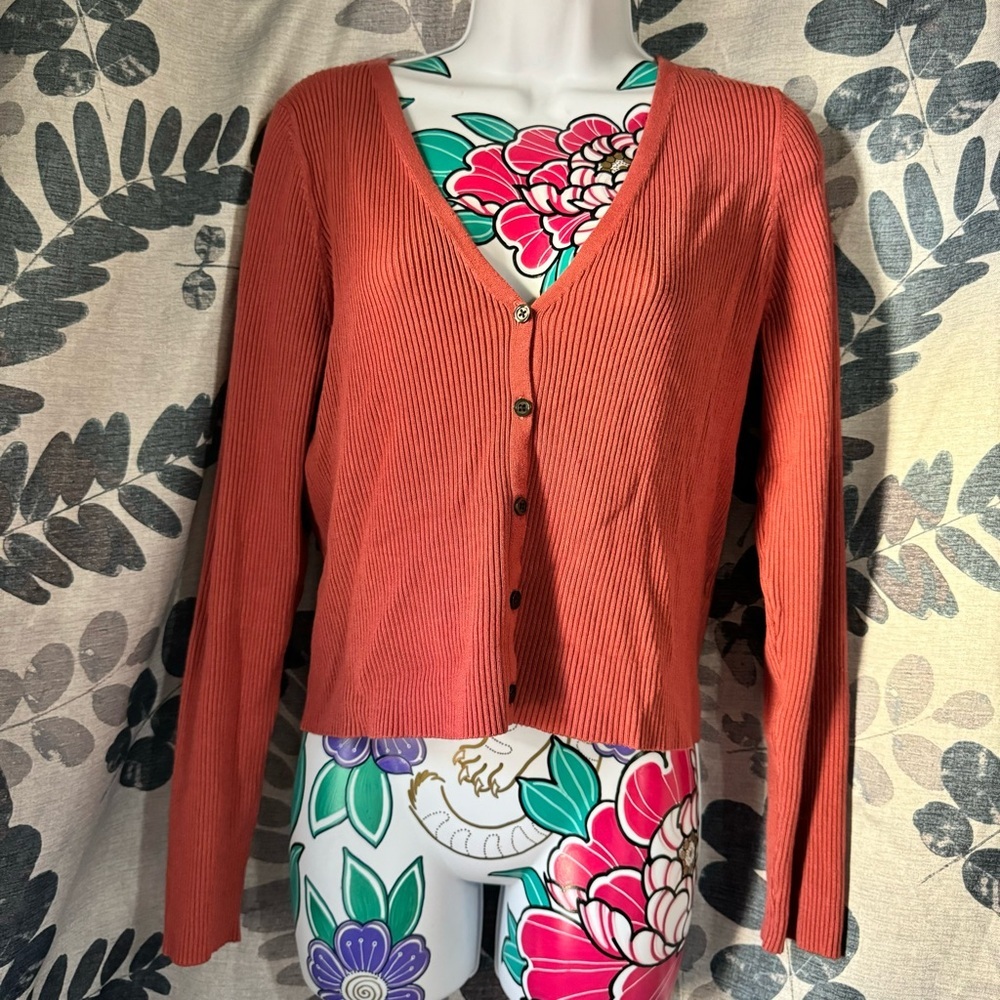 Old Navy Women's Rust Cardigan Sweater